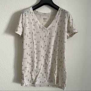 SOLD - Mossimo tee shirt gold fleck print